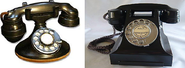 The Model 202 and The Bakelite telephone.