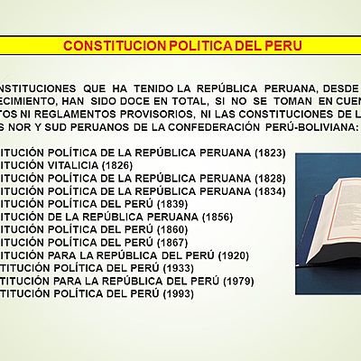Timeline: Historia de la constitución política del Perú
