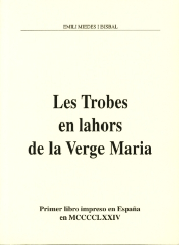 Primer llibre imprés a Espanya