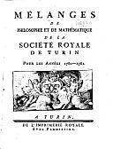 Miscellanea Taurinensia