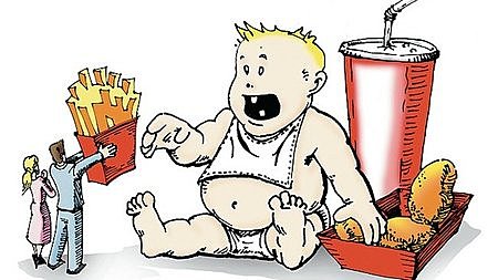 Obesidad infantil en España.