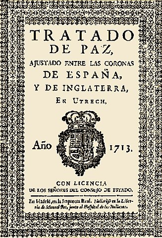 Firma del Tratado de Utrecht