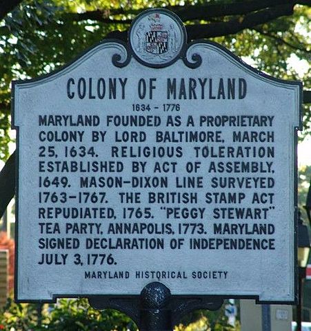 When was maryland founded.