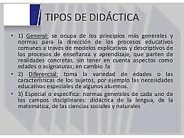 Tipos de didácticas