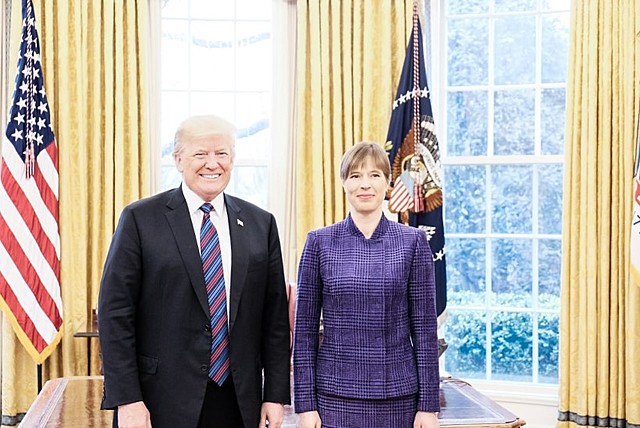 kersti kaljulaid oli koos Donald Trumpiga