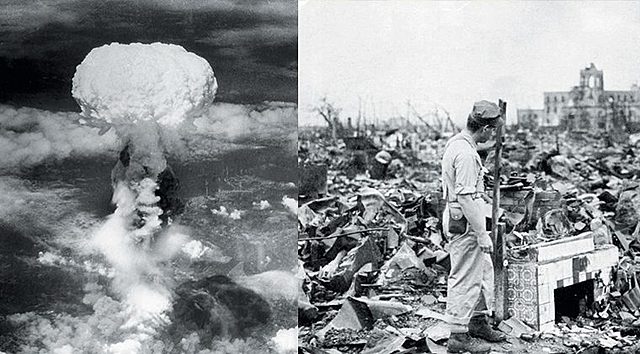 Estados Unidos lanza una bomba nuclear en Nagasaki