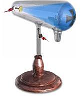 Radiación que parece provenir del ánodo de un tubo de descarga