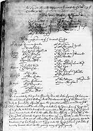 Treaties between Powhatan and the English.