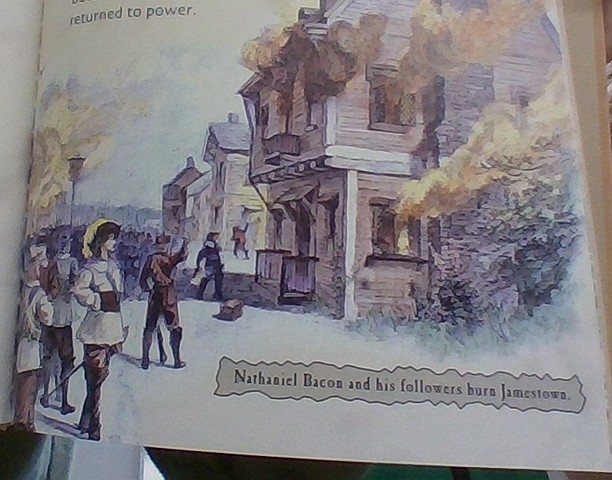 Jamestown in flames 1676