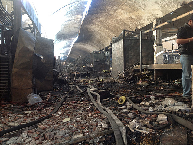 Segundo incendio en el Mercado de la Merced