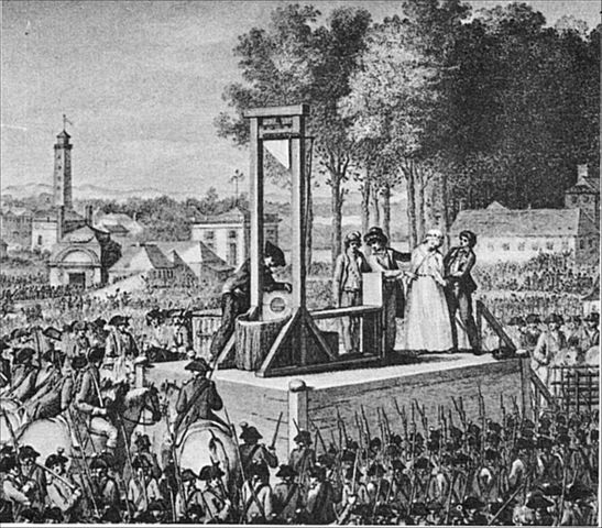 Ejecución de Maria Antonieta.