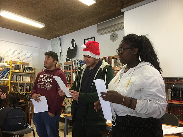 Sessão de poesia de Natal