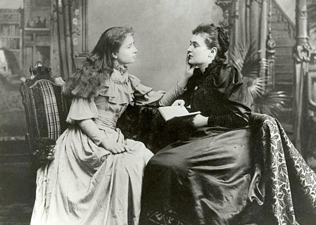 Helen Keller Meets Anne Sullivan