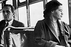 Rosa Parks refuses to give up her seat