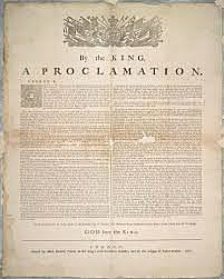 The proclamation