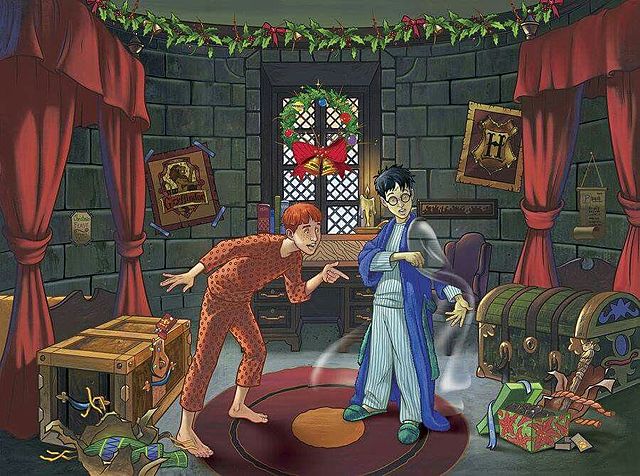 Harry gets an invisible cloak for Christmas