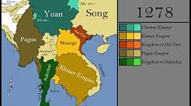 Timeline: (>-East asian dynasties:)