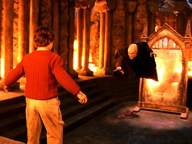 Harry arrives and finds out that Quirrell got controlled by Voldemort
