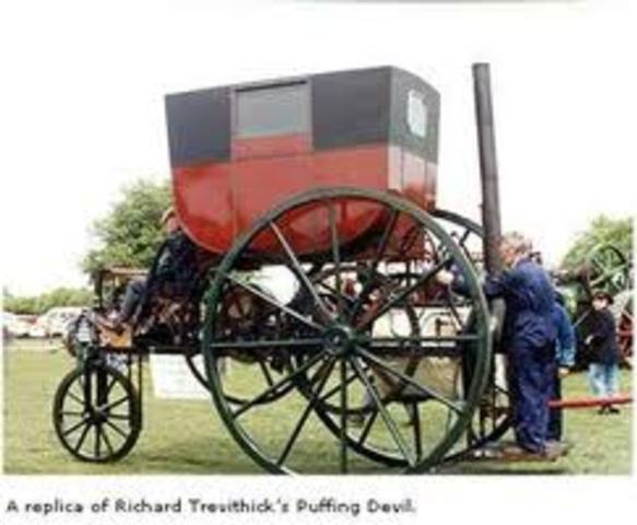 First horseless carriage