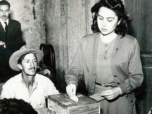 La primera Mujer en votar en América Latina