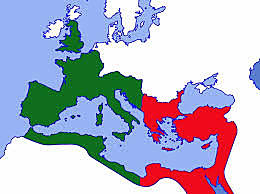 birodalom kettészakadása