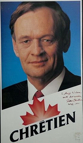 Élection de Jean Chrétien au poste de chef du Parti libéral du Canada
