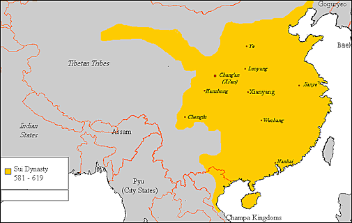 Sui Dynasty Ends China