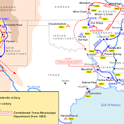 Timeline: Texas Civil war battles. (7th grade school editon)