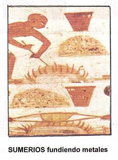 ALEACIÓN ORO - COBRE : BRONCE (SUMERIOS)