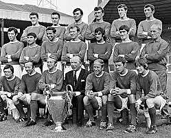 The first English team to win the European Cup when the team won