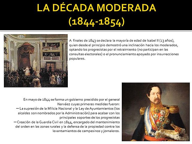 Nuevo gobierno moderado de Narváez