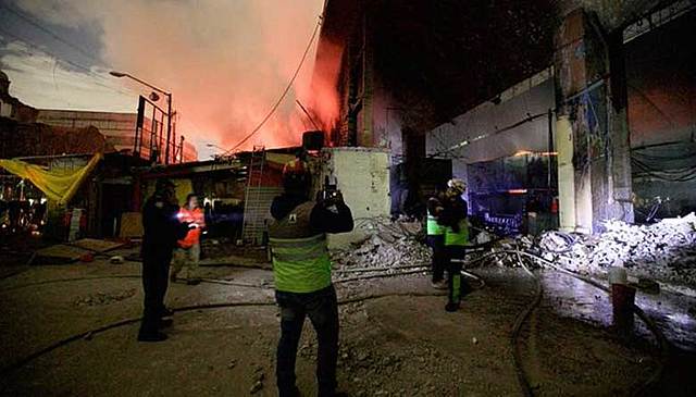 Tercer Incendio en el Mercado de La Merced