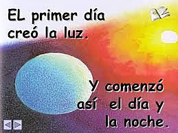 1er día de la creación del mundo.