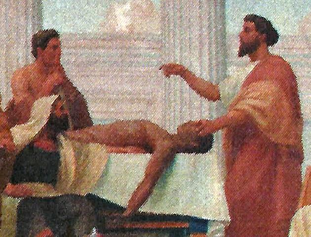 Herofilus estudia el sistema nervioso y distingue entre nervios sensitivos y motores