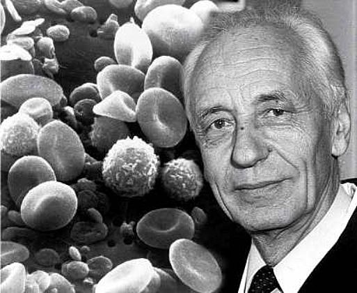 Jean Dausset descubrió en la superficie de los leucocitos un antígeno relacionado con la histocompatibilidad.