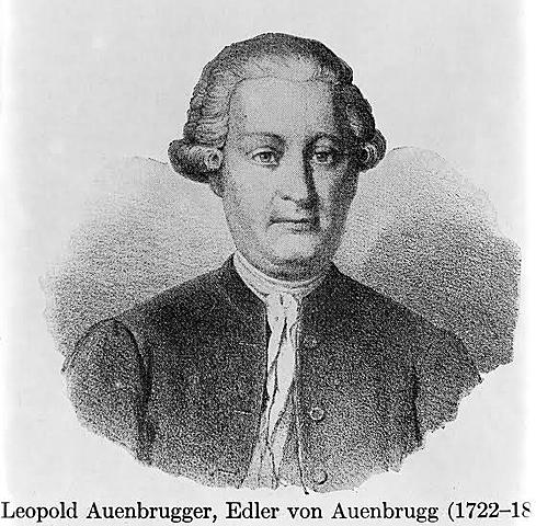 Leopoldo Auenbrugger dio a conocer su método en su obra Inventum novum (Nuevo invento).