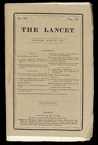 La revista Lancet recomendó «emplear guantes de caucho vulcanizado» para evitar infecciones