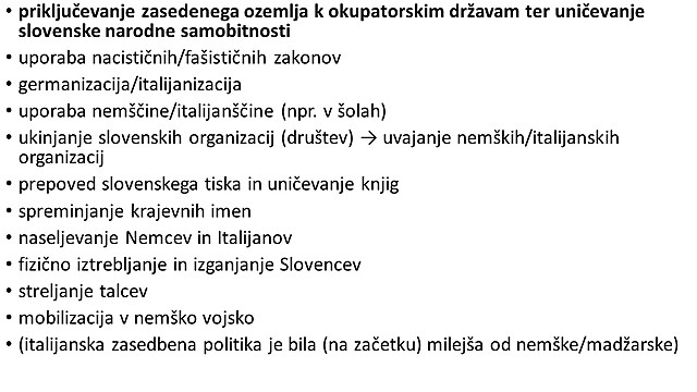 Okupacijski sistemi na Slovenskem