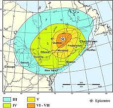Tremblement de terre au Québec
