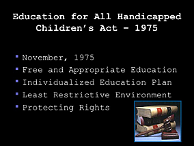 1975 passage of IDEA