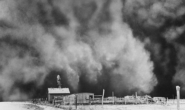 Black Sunday was the worst dust storm.FDR passed the Soil Conversation Act to teach farmers sustainable methods.