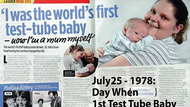 Naissance du premier bébé éprouvette