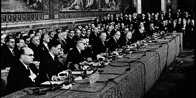 Se firma el tratado de Roma.