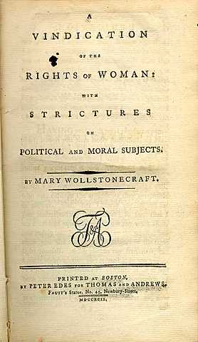 Wollstonecraft’s Vind. of Rts. of Women