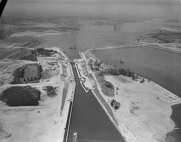 La constrution de la voie maritime du Saint Laurent