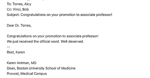 Promoted to associate professor