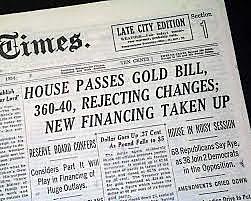 The Gold Reserve Act
