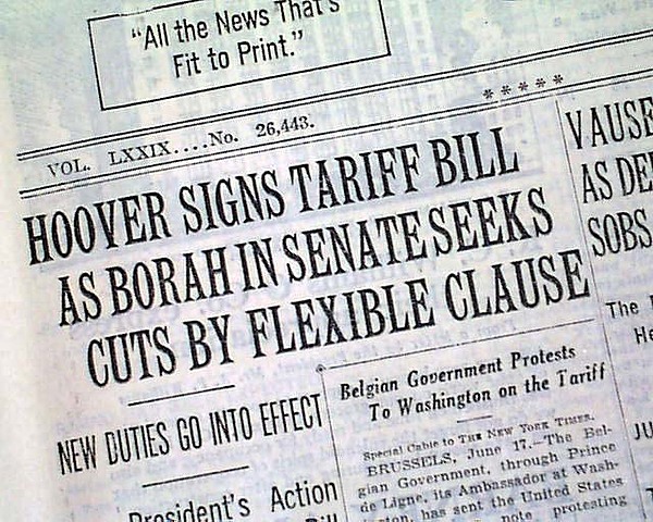 Hawley-Smoot Tariff Act