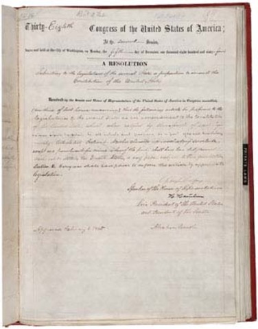 The Thirteenth Amendment