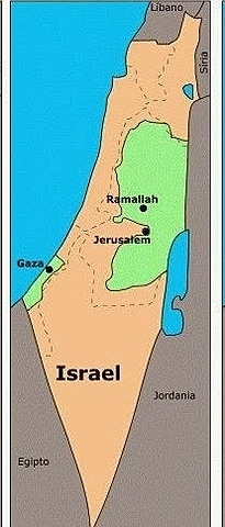 Evolució de la conquesta de Israel al mapa